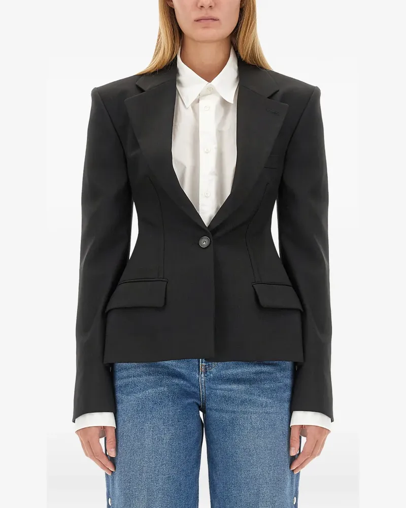 Stella McCartney Sculpted Blazer - Schwarz Schwarz
