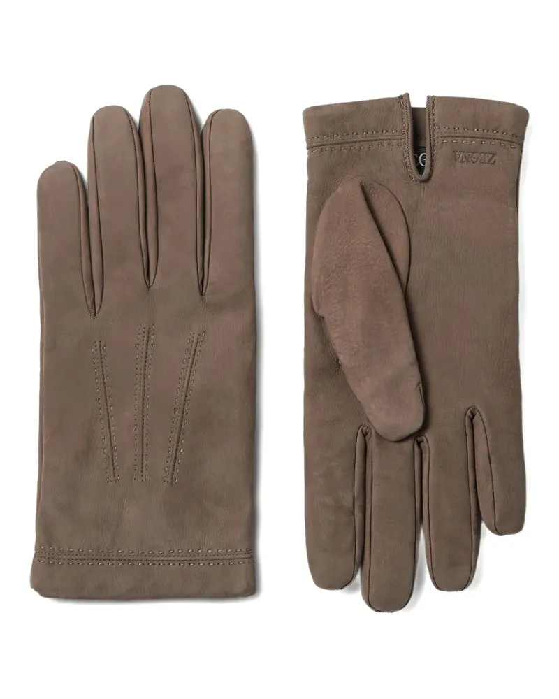 Ermenegildo Zegna Handschuhe aus Leder - Braun Braun