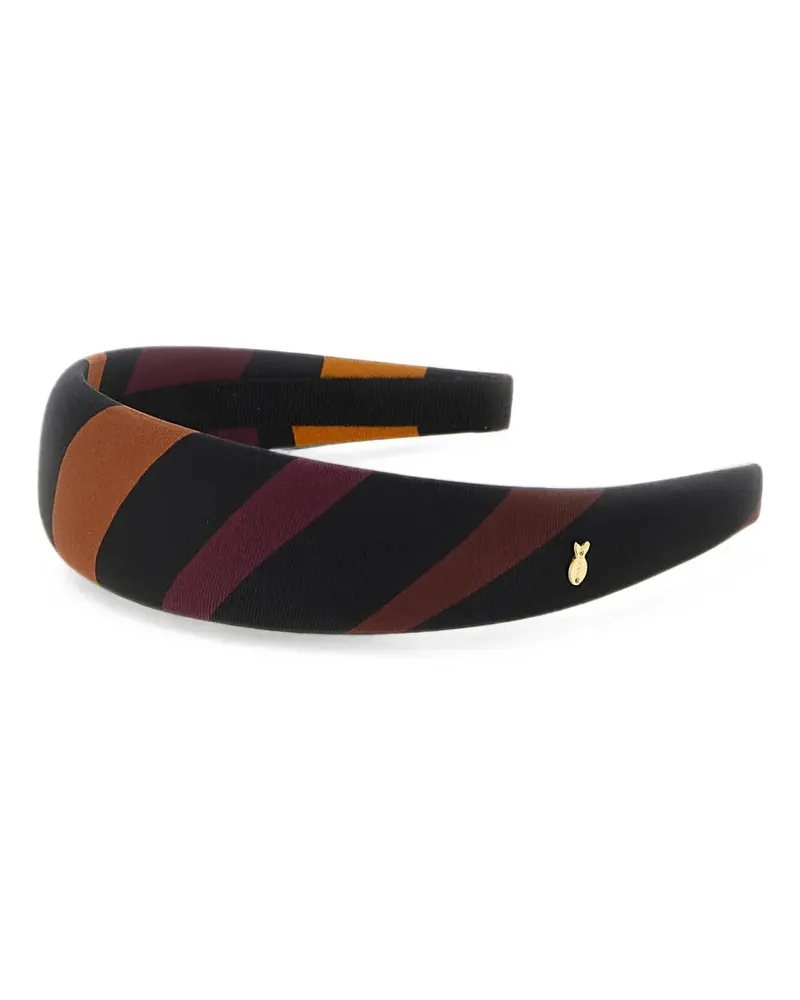 Emilio Pucci Marmo print silk headband - Schwarz Schwarz