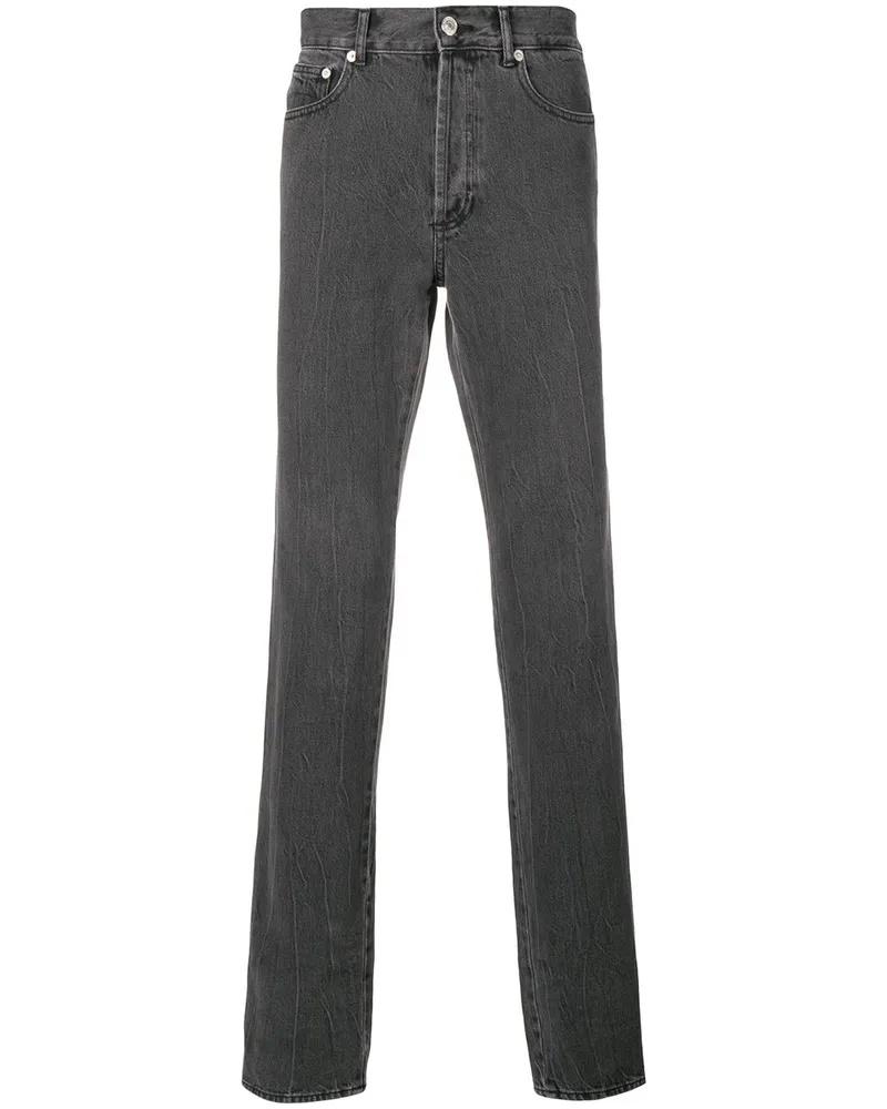 Givenchy Schmale Jeans mit Logo-Streifen - Grau Grau