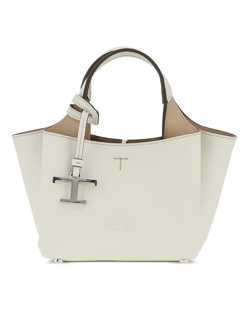 TOD'S T Timeless leather tote bag - Nude Nude