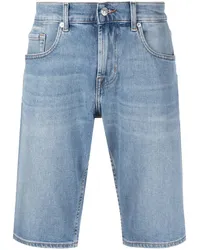 7 for all mankind Ausgeblichene Jeans-Shorts Blau