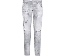 Skater Jeans im Distressed-Look - Grau