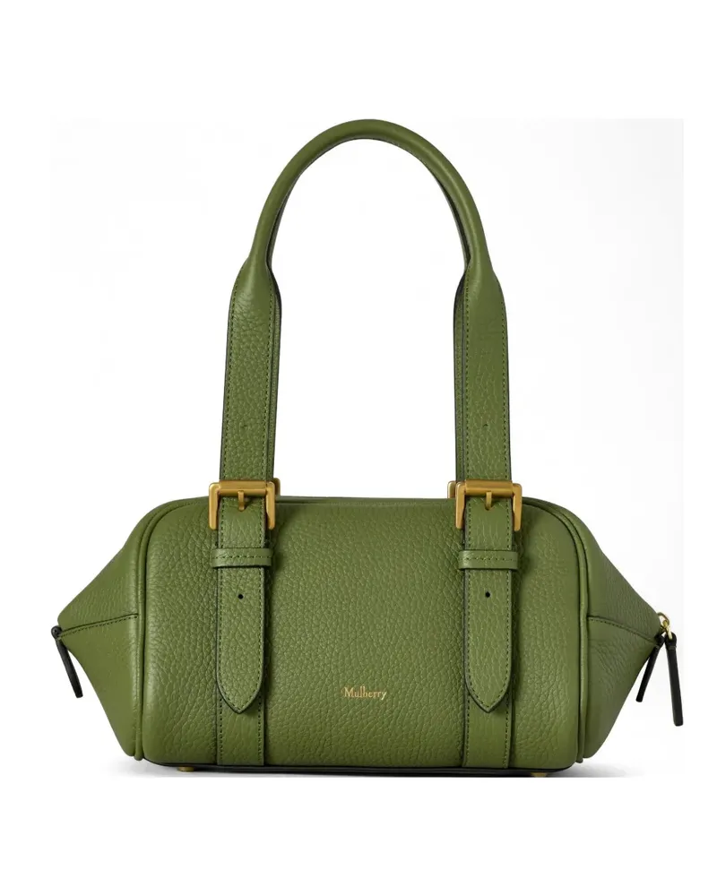 Mulberry logo-charm buckled shoulder bag - Grün Grün