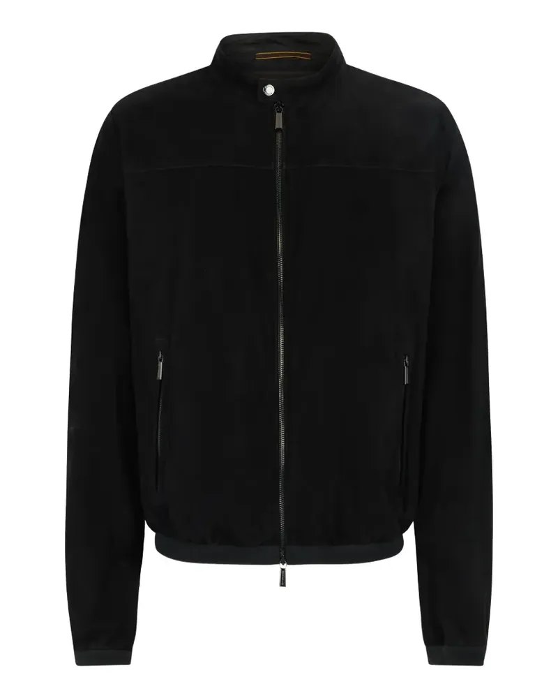 MOORER zip-up bomber jacket - Schwarz Schwarz