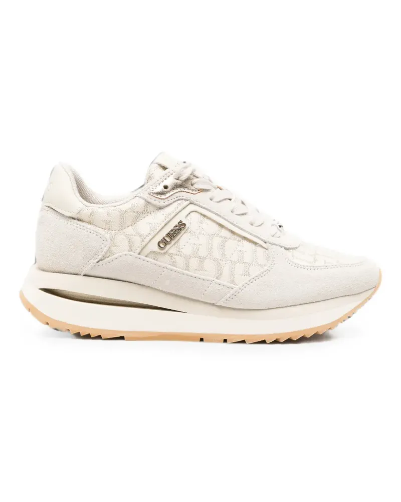 Guess Sneakers mit Logo-Print - Nude Nude