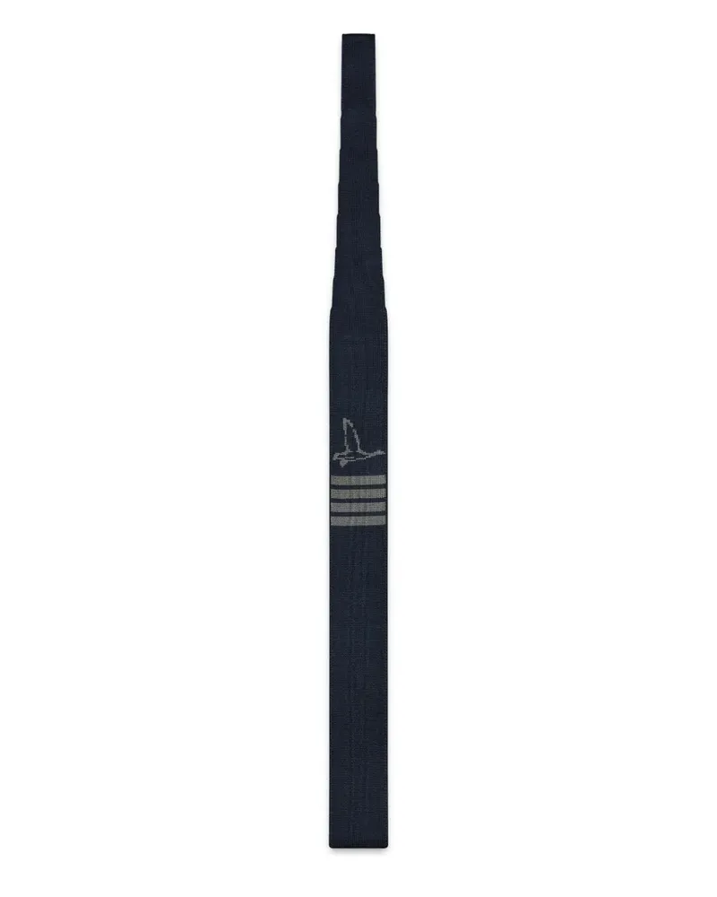Thom Browne Krawatte mit 4-Streifen-Logo - Blau Blau