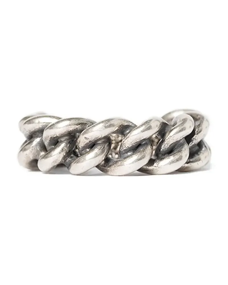 Ann Demeulemeester Ring im Kettendesign - Silber Silber