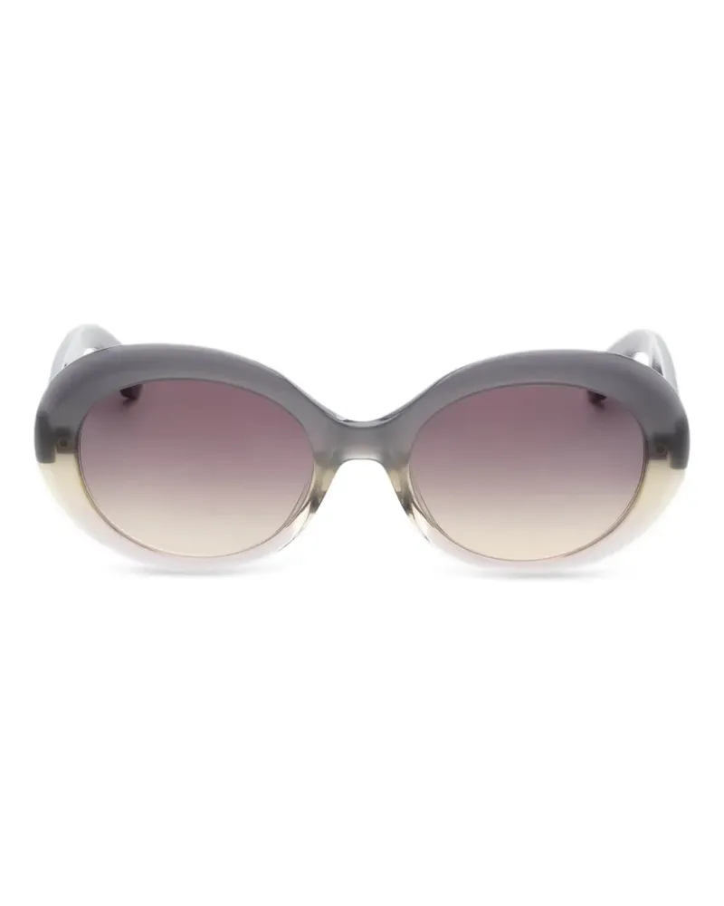 Garrett Leight Portia Brille mit rundem Gestell - Grau Grau