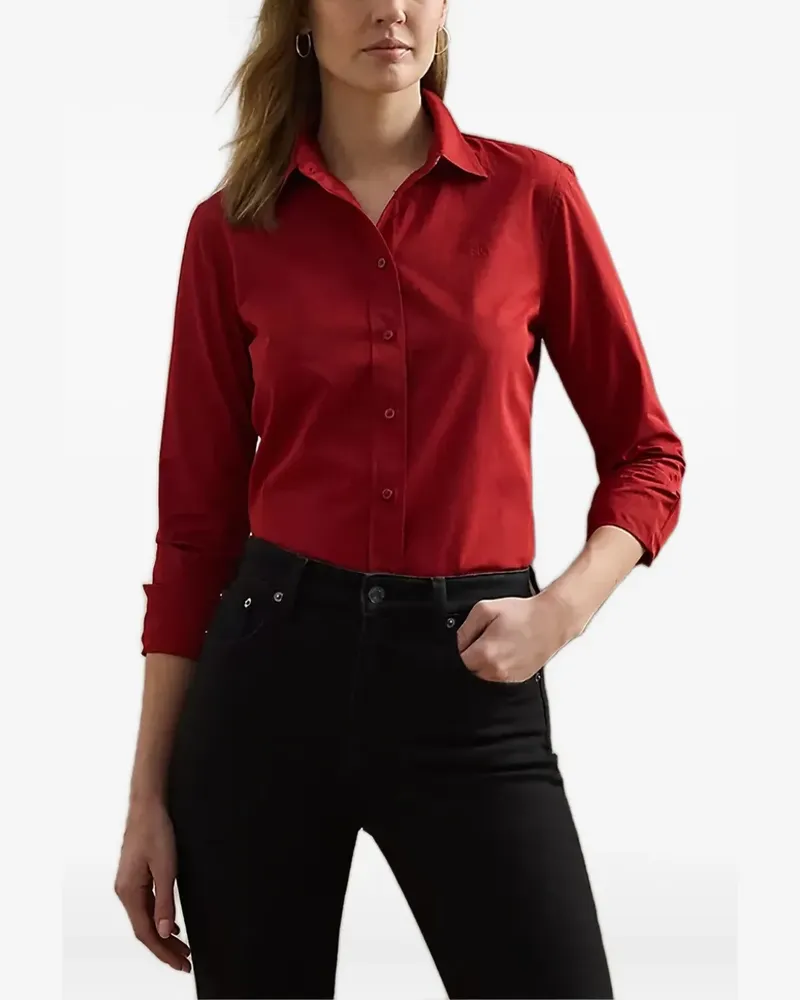 Ralph Lauren embroidered-logo cotton shirt - Rot Rot