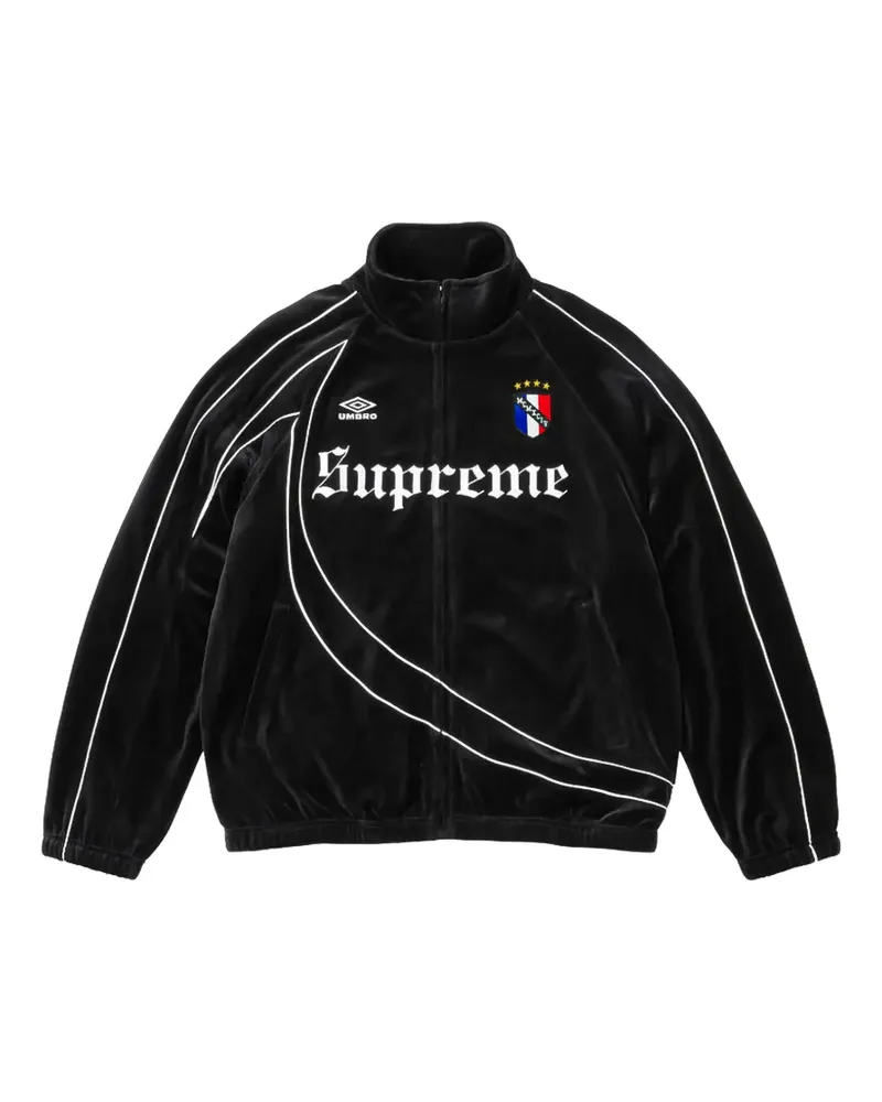 Supreme Being x Umbro Sportjacke aus Velours - Schwarz Schwarz