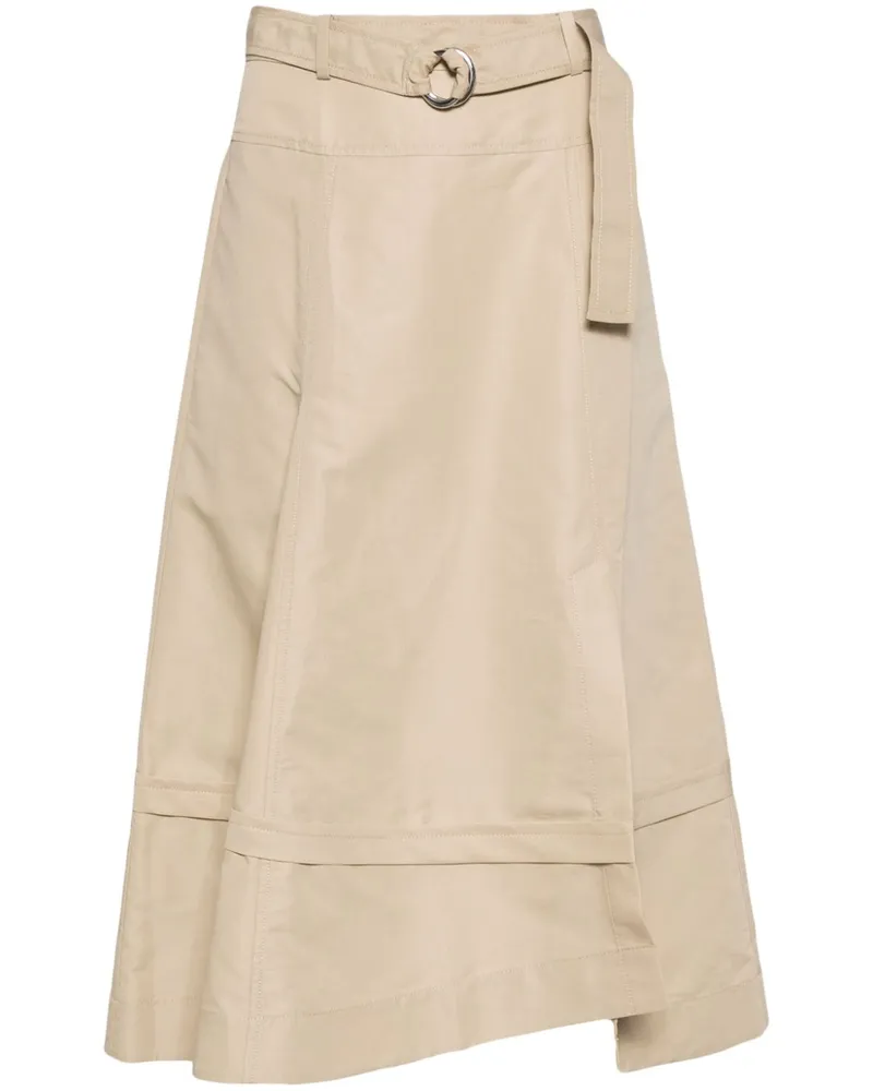 3.1 phillip lim Ausgestellter Rock mit Gürtel - Braun Braun