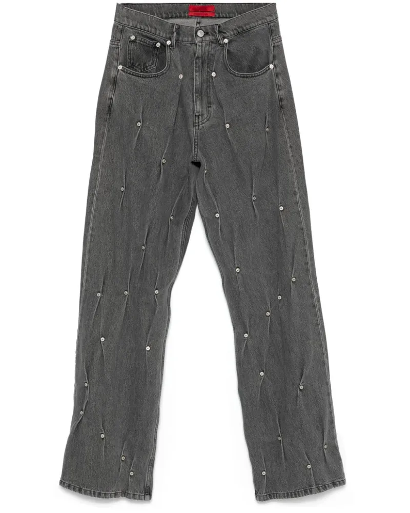 KUSIKOHC Multi Rivet Jeans - Grau Grau