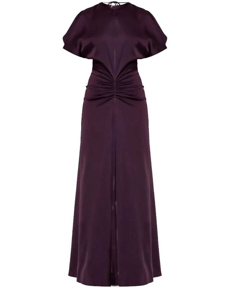 Victoria Beckham Abendkleid mit Raffung an der Taille - Violett Violett