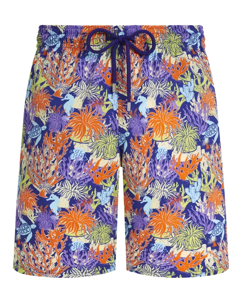 Vilebrequin Aquatic Life flower-pattern swim shorts - Blau Blau