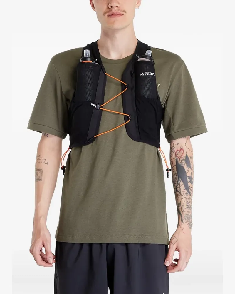 adidas Techrock Mesh-Weste mit Reißverschluss - Schwarz Schwarz