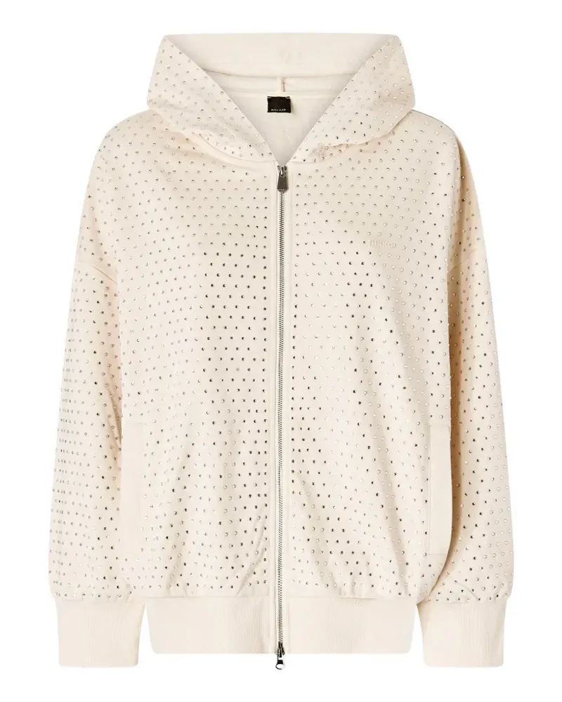 Pinko Kapuzenjacke mit Strassverzierung - Nude Nude