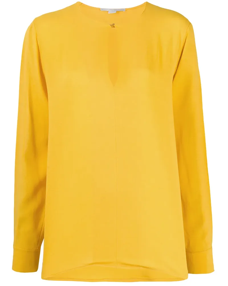 Stella McCartney Bluse mit geschlitzten Ärmel - Gelb Gelb