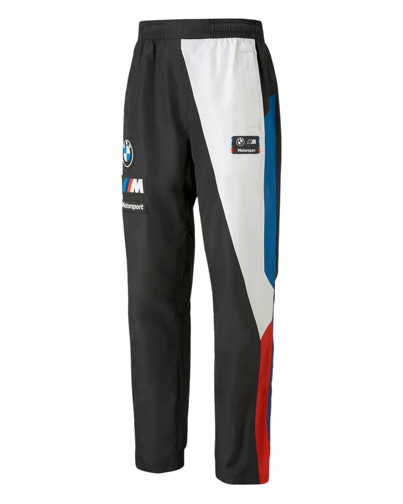 Puma x BMW Motorsport Jogginghose in Colour-Block-Optik - Schwarz Schwarz