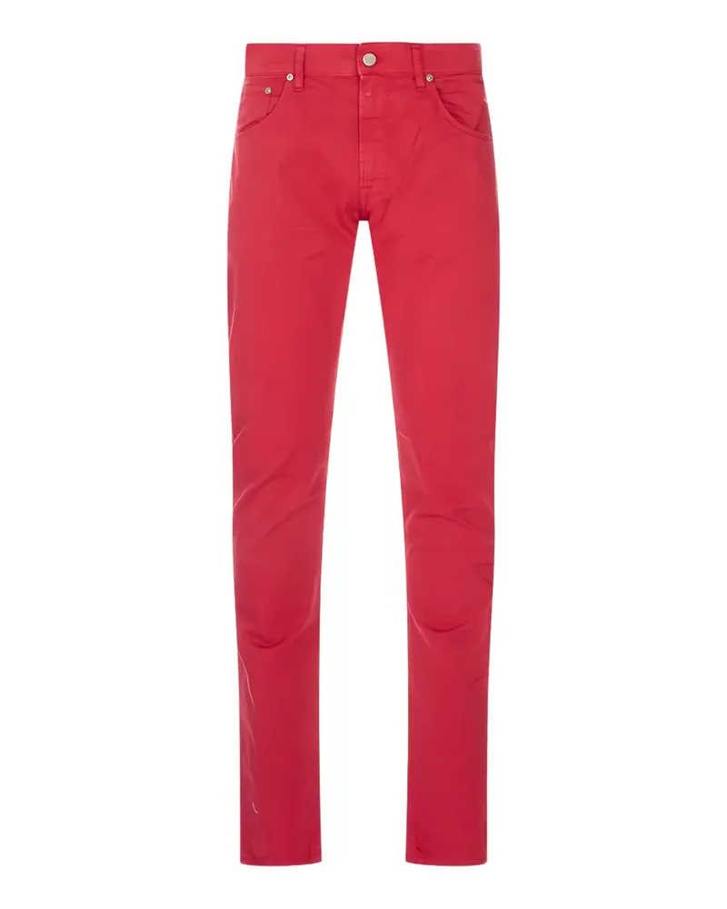 PT TORINO logo-patch slim-fit trousers - Rot Rot