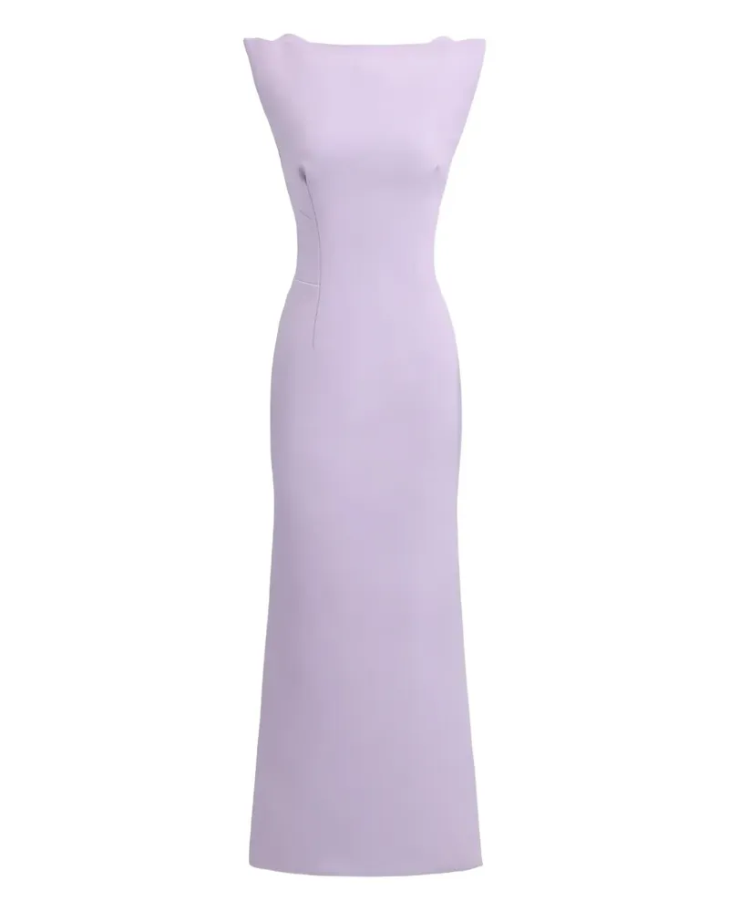 Maticevski Midikleid mit Schulterpolstern - Violett Violett