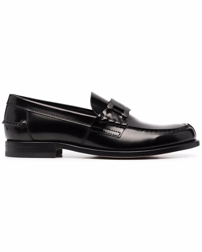 TOD'S Loafer mit Kettendetail - Schwarz Schwarz