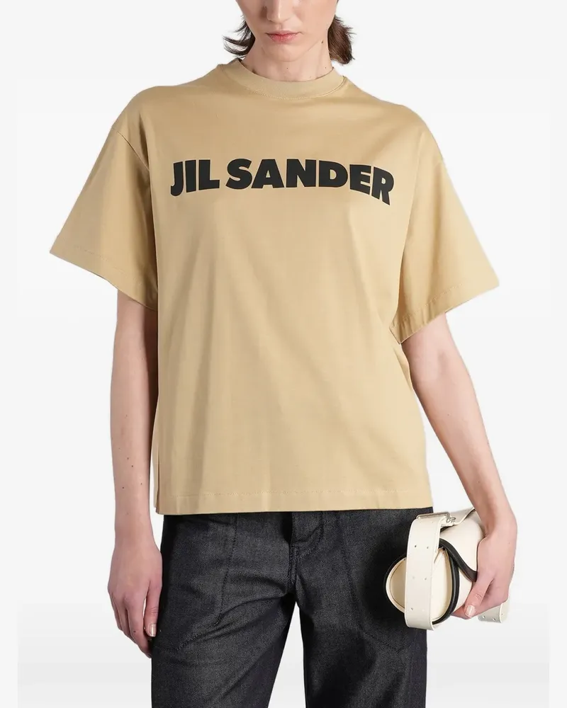 Jil Sander logo-print T-shirt - Nude Nude