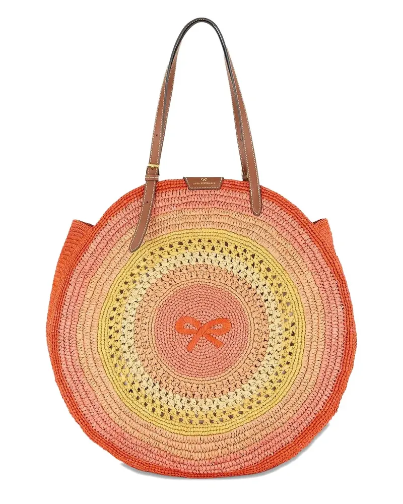 Anya Hindmarch round bow tote bag - Orange Orange