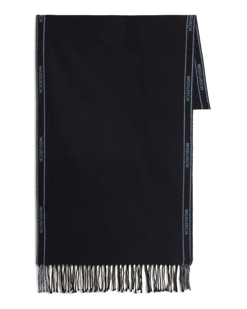 Woolrich Schal mit Logo-Detail - Schwarz Schwarz