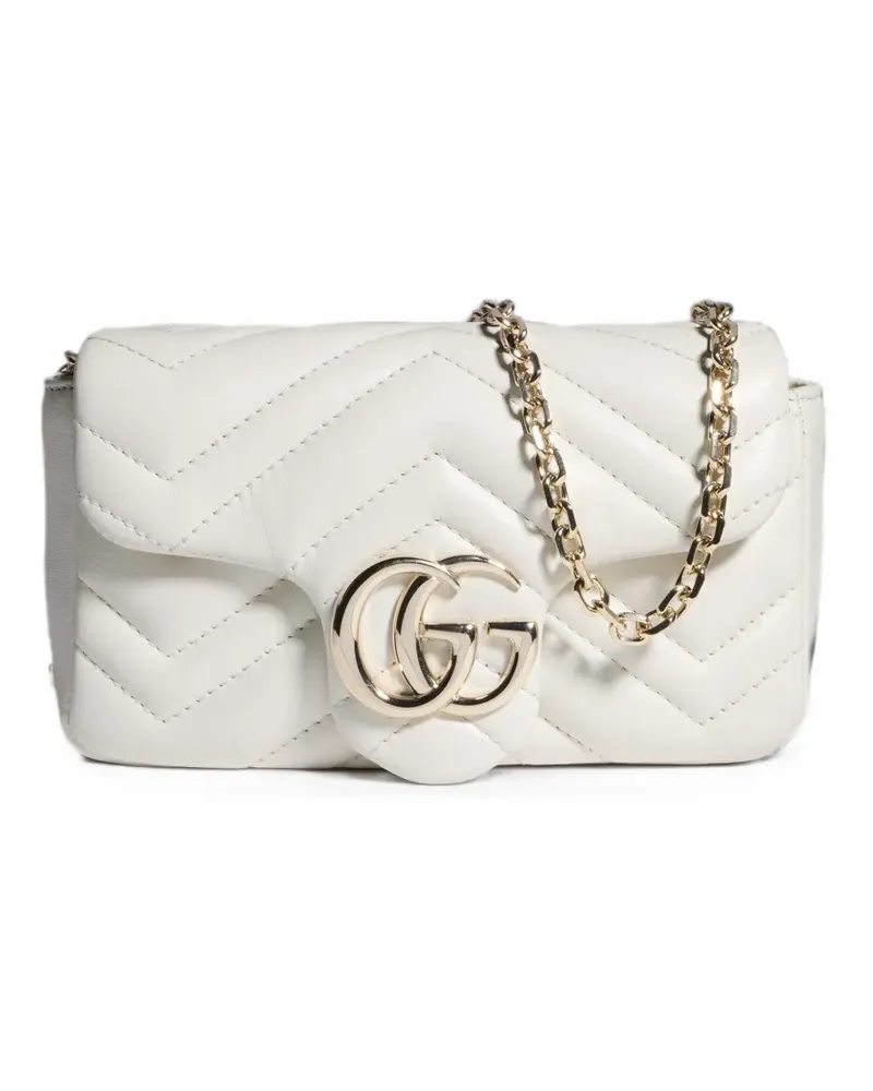 Gucci GG Marmont matelassé shoulder bag - Weiß Weiß