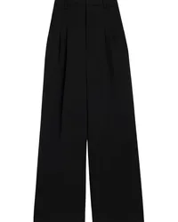 AMI Paris Hose mit weitem Bein Schwarz