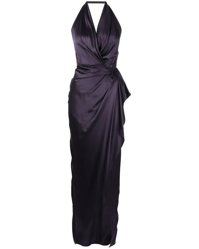 mason by michelle mason Rückenfreies Abendkleid aus Satin - Violett Violett