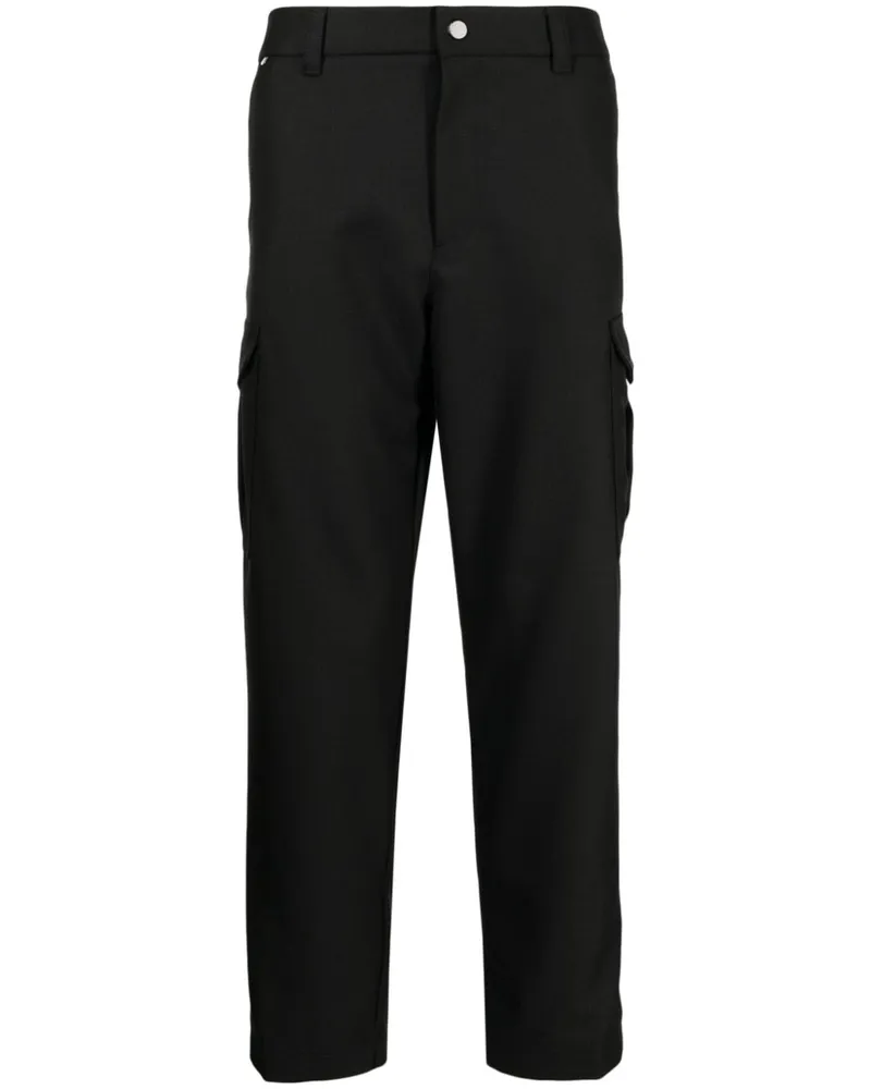 HUGO BOSS Halbhohe Tapered-Hose - Schwarz Schwarz