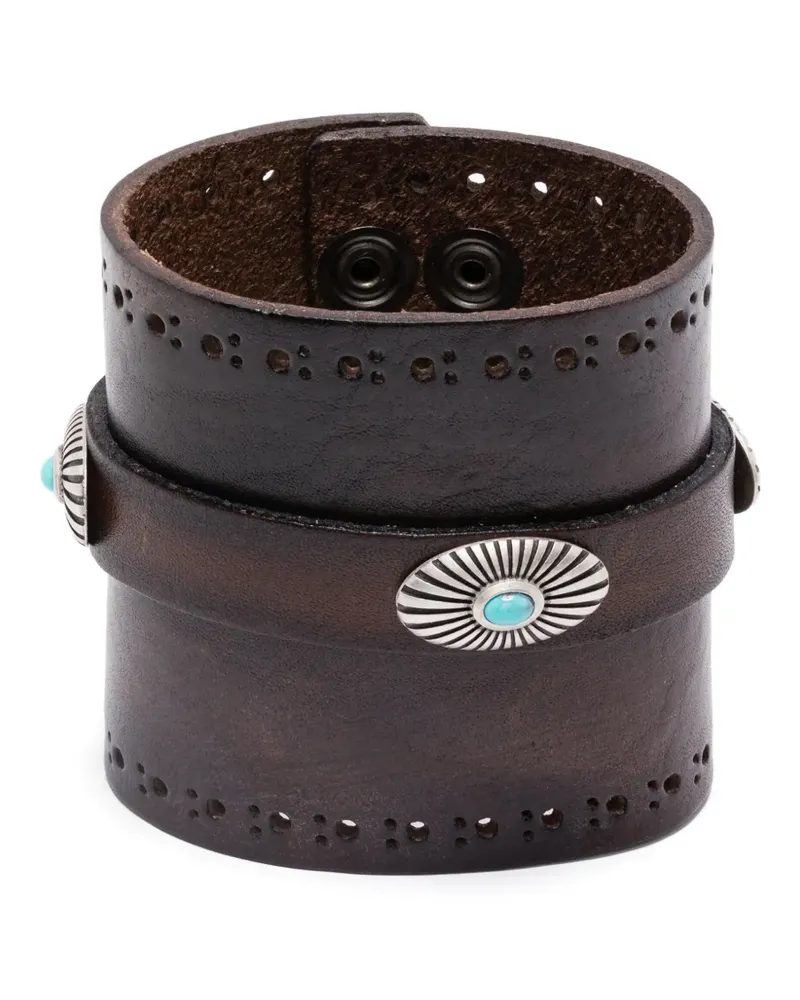 ERALDO Armband aus Leder - Braun Braun