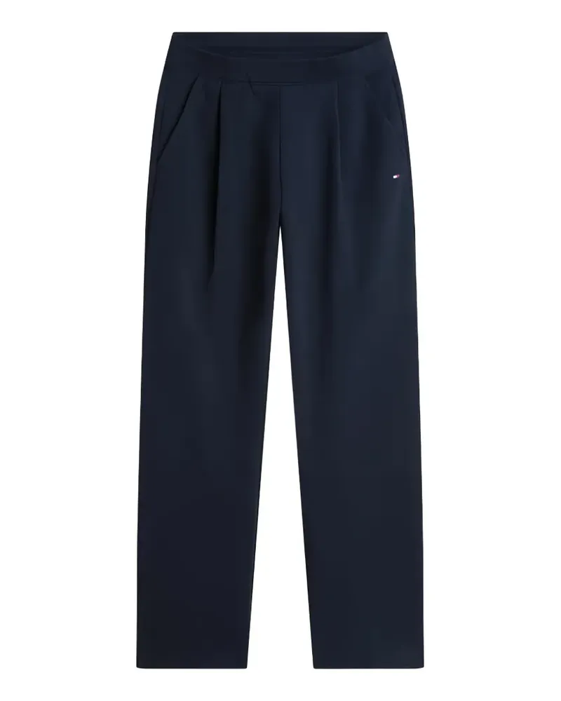 Tommy Hilfiger embroidered pleated track pants - Blau Blau