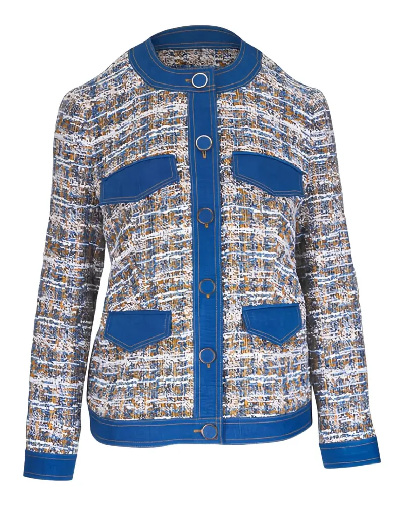 Veronica Beard Ainslie tweed jacket - Blau Blau