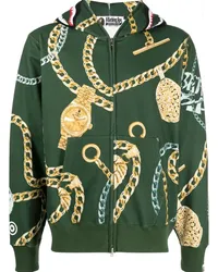 BAPE Jewels Shark Hoodie Grün