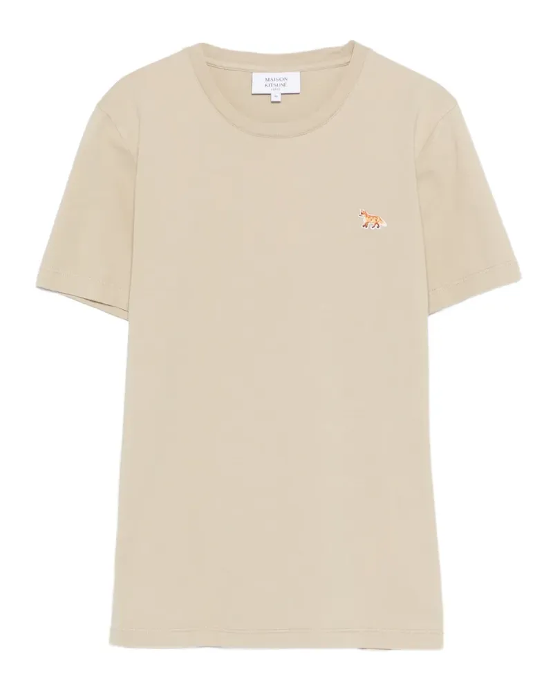 Kitsuné T-Shirt mit Fuchsmotiv - Nude Nude