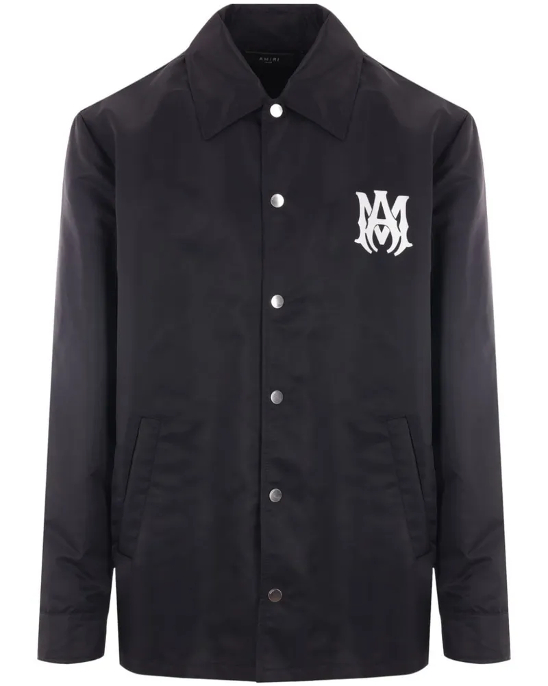 Amiri Hemdjacke mit MA-Print - Schwarz Schwarz