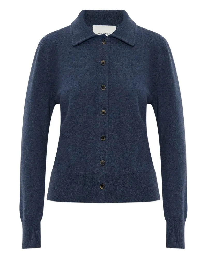 Lisa Yang Geknöpfter Kaschmircardigan - Blau Blau