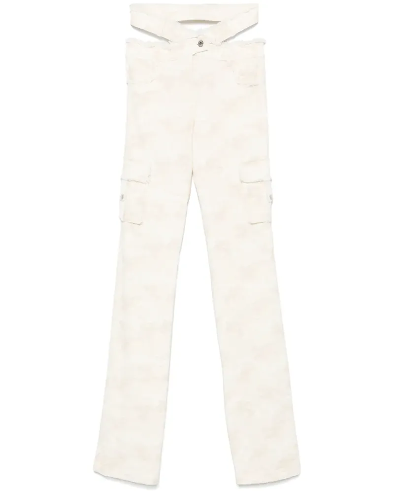 OFF-WHITE Gürtelhose mit Camouflagemuster - Nude Nude