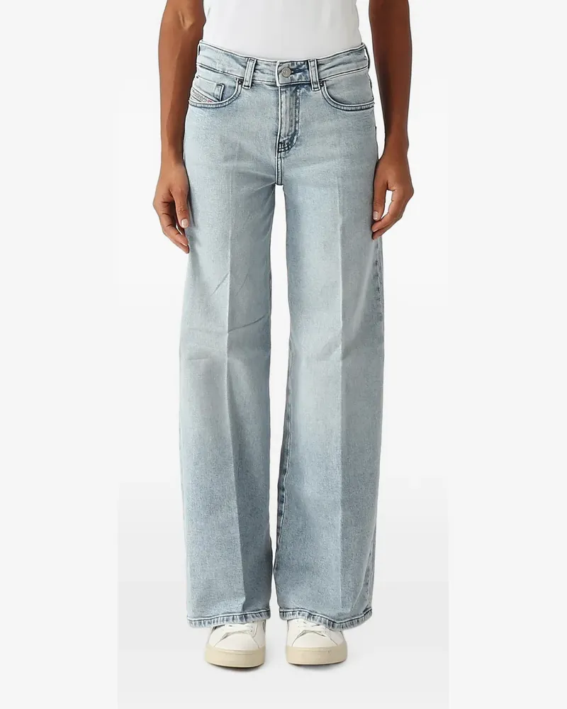 Diesel pressed-crease wide-leg jeans - Blau Blau