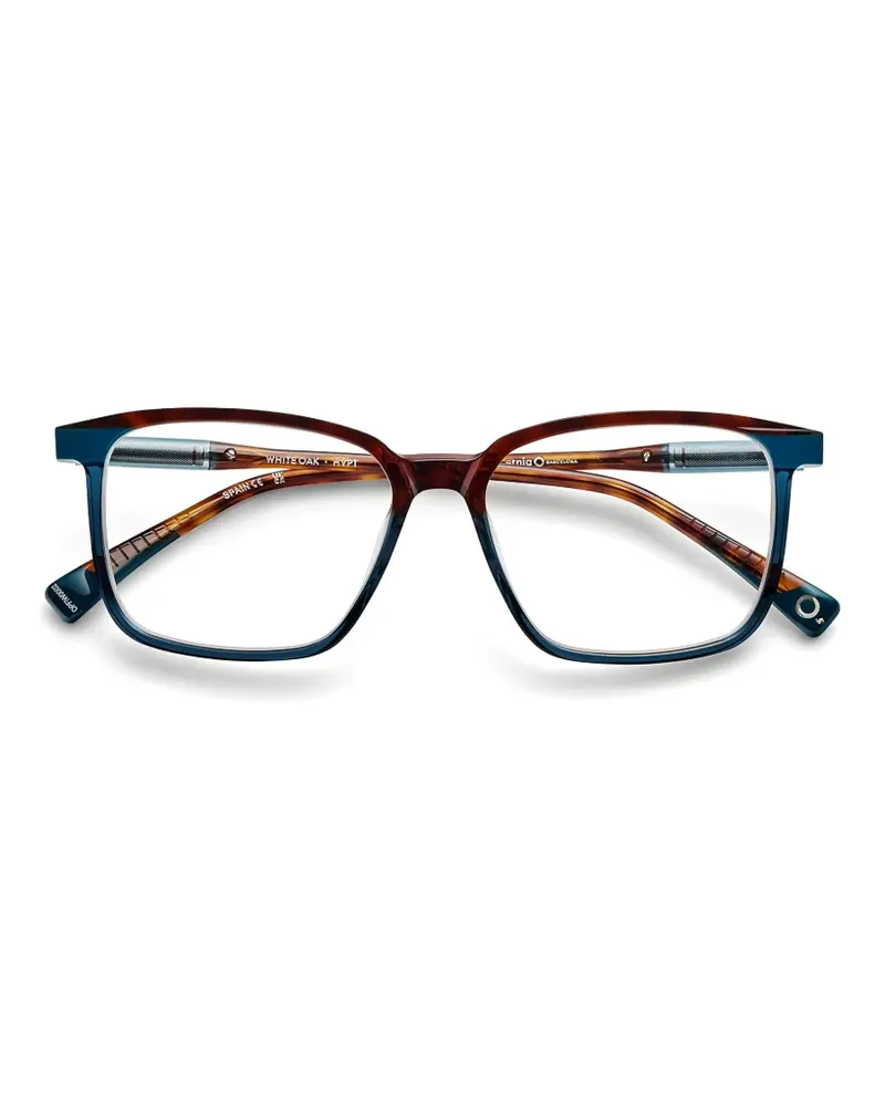 Etnia Barcelona White Oak geometric-frame glasses - Blau Blau