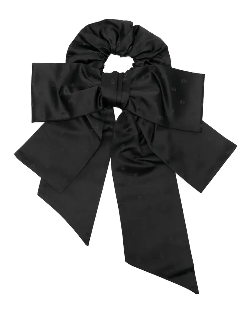 Alexander McQueen bow skull hair accessory - Schwarz Schwarz