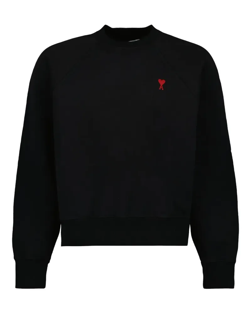 AMI Paris Sweatshirt aus Bio-Baumwolle - Schwarz Schwarz