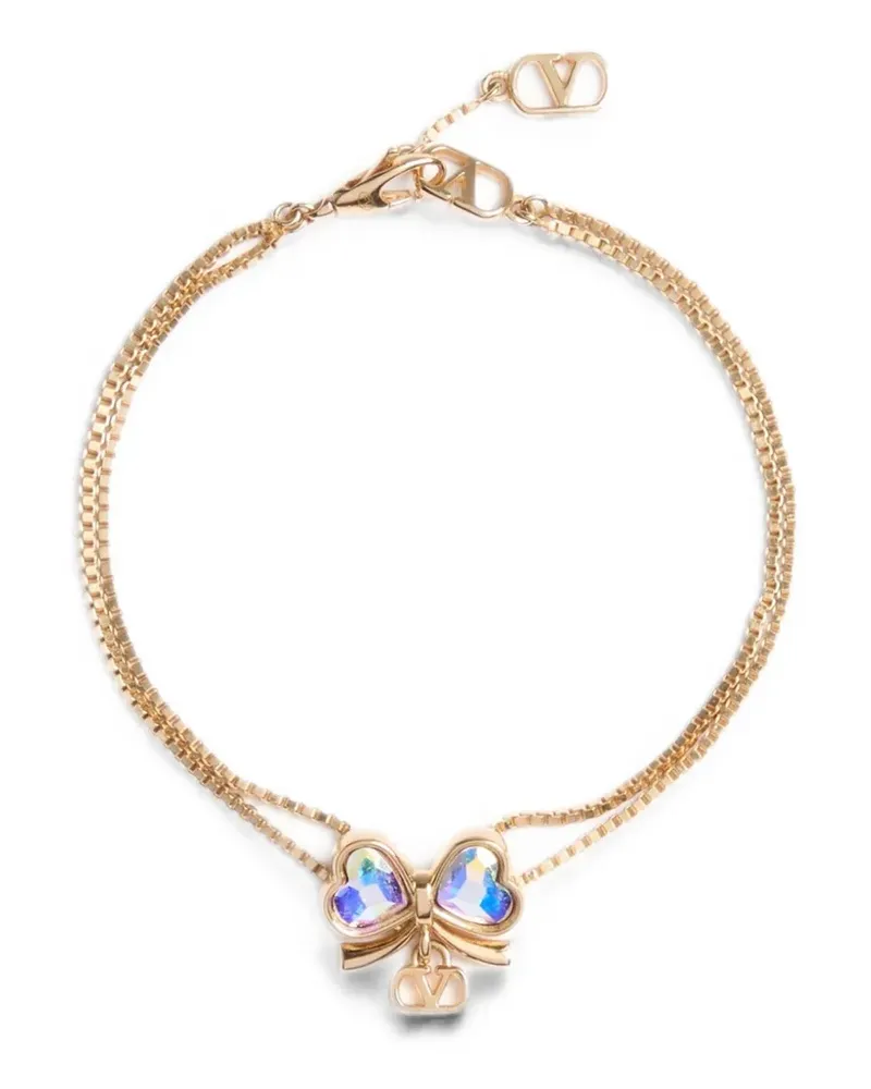 Valentino Garavani crystal-embellished bracelet - Gold Gold
