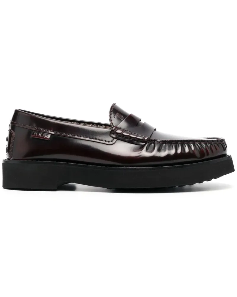 TOD'S Klassische Penny-Loafer - Rot Rot
