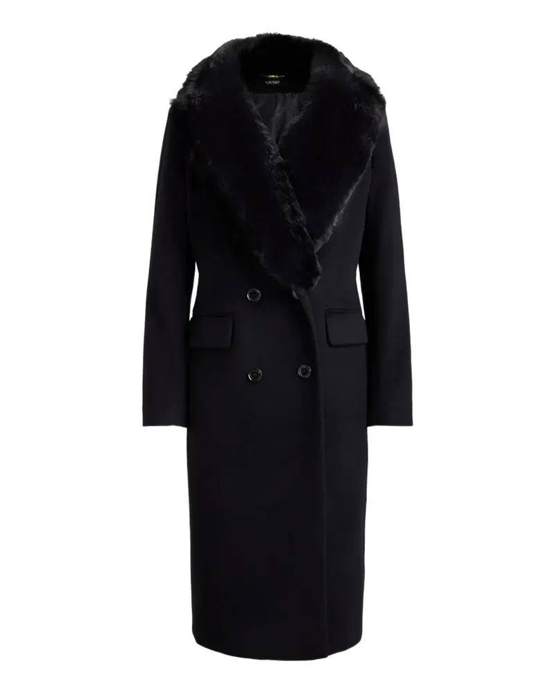 Ralph Lauren Doppelreihiger Mantel - Schwarz Schwarz
