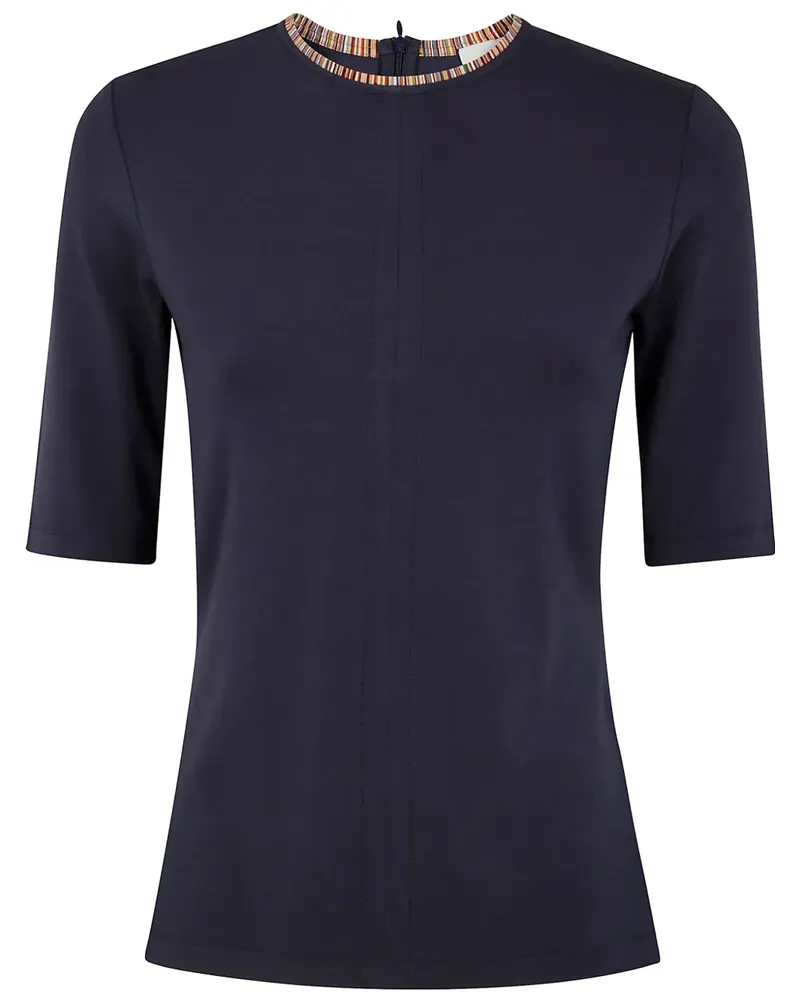 Paul Smith T-Shirt mit Dreiviertellänge - Blau Blau