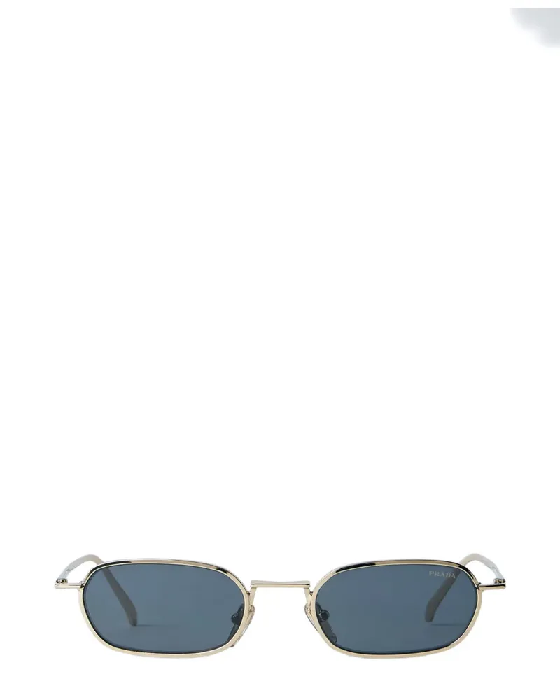 Prada rectangle-frame sunglasses - Gold Gold
